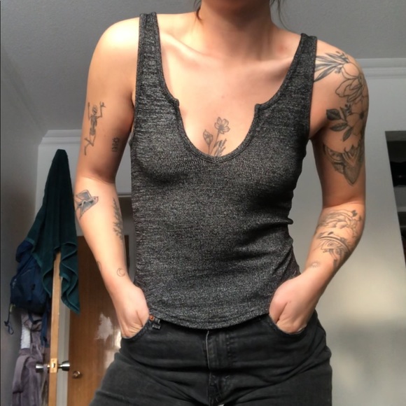 Knitted TNA Golden Keyhole Sweater Top - Picture 2 of 5